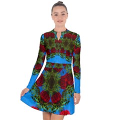 Rosette Long Sleeve Panel Dress by LW323