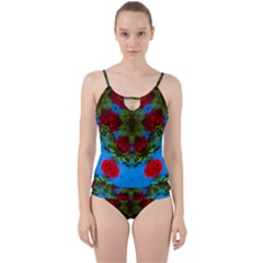 Rosette Cut Out Top Tankini Set by LW323