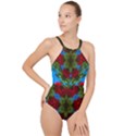 Rosette High Neck One Piece Swimsuit View1