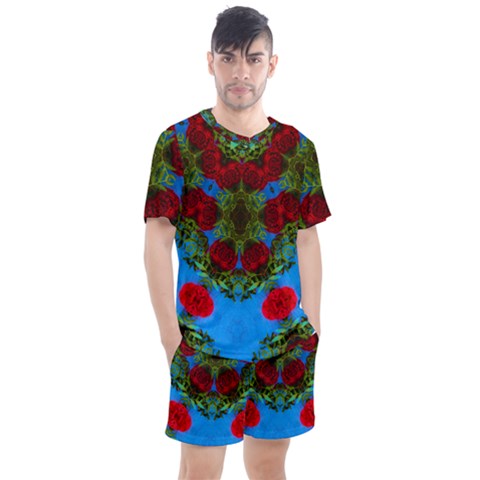 Rosette Men s Mesh Tee And Shorts Set by LW323