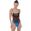 Rosette Tie Strap One Piece Swimsuit View1