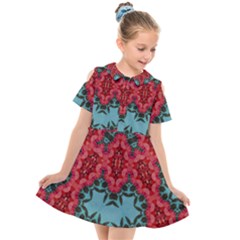 Holly Kids  Short Sleeve Shirt Dress by LW323