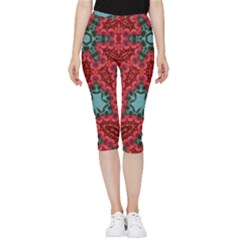 Holly Inside Out Lightweight Velour Capri Leggings 