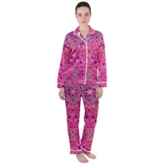 Pinkstar Satin Long Sleeve Pajamas Set by LW323