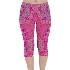 Pinkstar Velvet Capri Leggings  by LW323