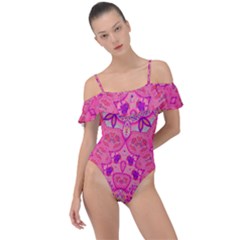 Pinkstar Frill Detail One Piece Swimsuit by LW323