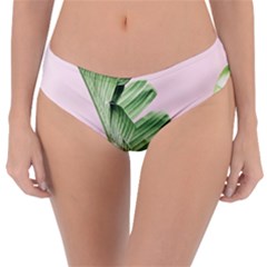 Palm Leaves On Pink Reversible Classic Bikini Bottoms by goljakoff