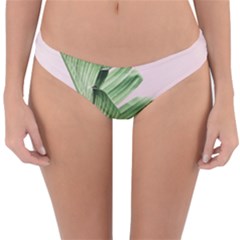 Palm Leaves On Pink Reversible Hipster Bikini Bottoms by goljakoff