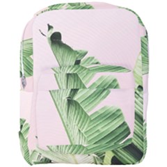 Palm Leaves On Pink Full Print Backpack by goljakoff