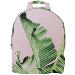 Palm Leaves On Pink Mini Full Print Backpack by goljakoff