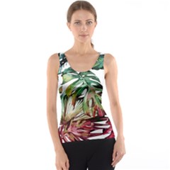 Tropical Leaves Tank Top by goljakoff