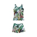 Tropical leaves Kids  Boyleg Swimsuit View1