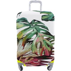 Tropical Leaves Luggage Cover (large) by goljakoff