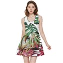 Tropical leaves Inside Out Reversible Sleeveless Dress View1