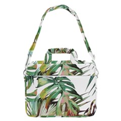 Tropical Leaves Macbook Pro Shoulder Laptop Bag (large)