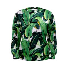 Banana Leaves Women s Sweatshirt by goljakoff