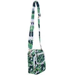 Banana Leaves Shoulder Strap Belt Bag by goljakoff