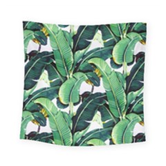 Banana Leaves Square Tapestry (small) by goljakoff