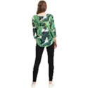 Banana leaves Chiffon Quarter Sleeve Blouse View2