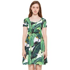 Banana Leaves Inside Out Cap Sleeve Dress by goljakoff