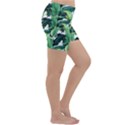 Banana leaves Lightweight Velour Yoga Shorts View3