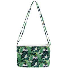 Banana Leaves Double Gusset Crossbody Bag by goljakoff