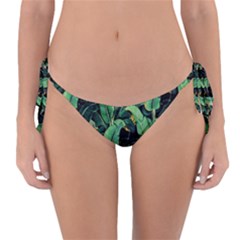 Night Banana Leaves Reversible Bikini Bottom by goljakoff