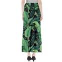 Night banana leaves Full Length Maxi Skirt View2