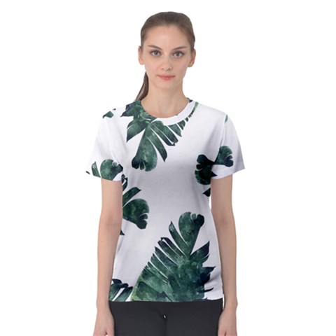 Banana Leaves Women s Sport Mesh Tee by goljakoff