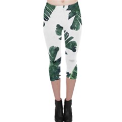 Banana Leaves Capri Leggings  by goljakoff