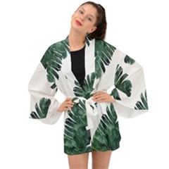 Banana Leaves Long Sleeve Kimono by goljakoff