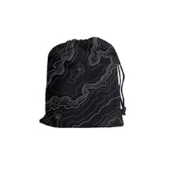 Topography Map Drawstring Pouch (medium) by goljakoff