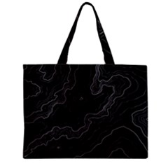 Topography Map Zipper Mini Tote Bag by goljakoff