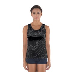 Topography Map Sport Tank Top  by goljakoff