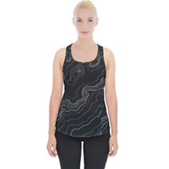 Topography Map Piece Up Tank Top by goljakoff