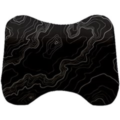 Topography Map Head Support Cushion by goljakoff