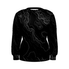 Black Topography Women s Sweatshirt by goljakoff