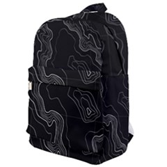 Black Topography Classic Backpack by goljakoff