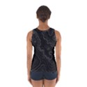 Black Topography Sport Tank Top  View2