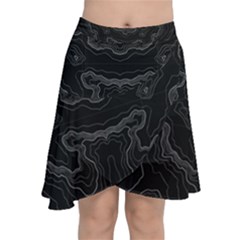 Topography Chiffon Wrap Front Skirt by goljakoff