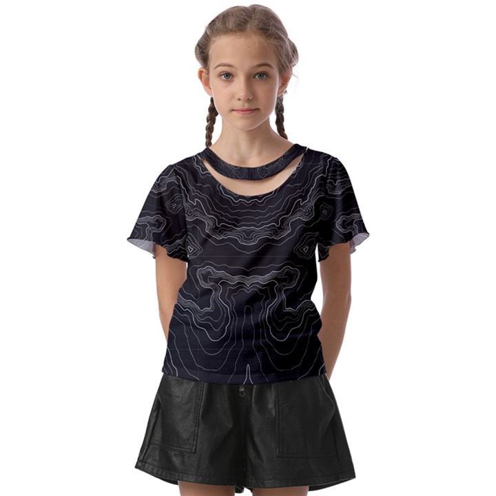 Topography Kids  Front Cut Tee