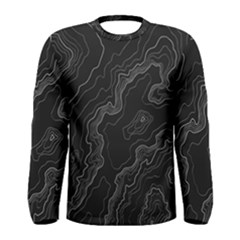 Topography Map Men s Long Sleeve Tee by goljakoff