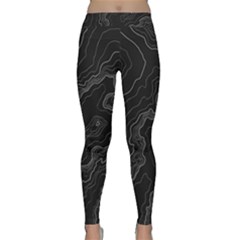 Topography Map Classic Yoga Leggings by goljakoff