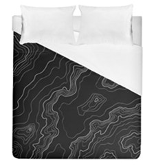 Topography Map Duvet Cover (queen Size) by goljakoff