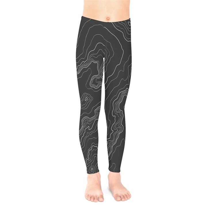 Topography map Kids  Leggings