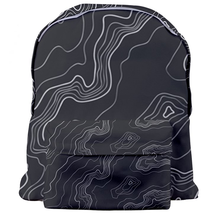 Topography map Giant Full Print Backpack