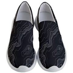 Topography Map Women s Lightweight Slip Ons