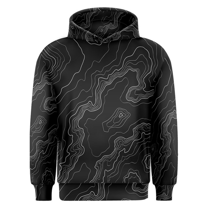 Topography map Men s Overhead Hoodie