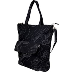 Topography Map Shoulder Tote Bag by goljakoff