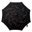 Black Topography Hook Handle Umbrellas (Medium) View1